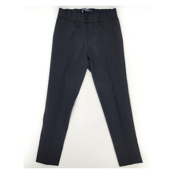 MARINA RINALDI Black Stretch Jersey Pull On Pants Elastic Waist - Picture 1 of 4